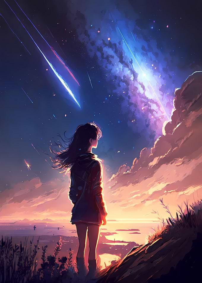 Meteor Shower Landscape