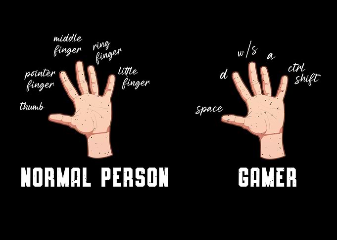 Gamer Hands Gaming Love