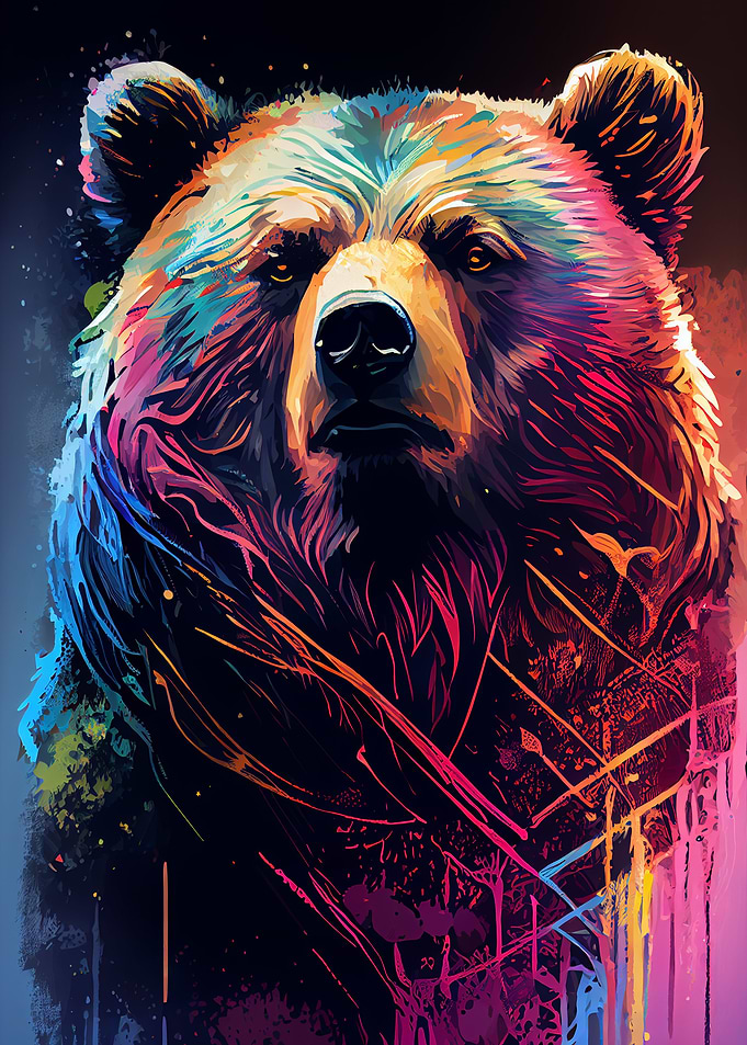 Bear Colorful