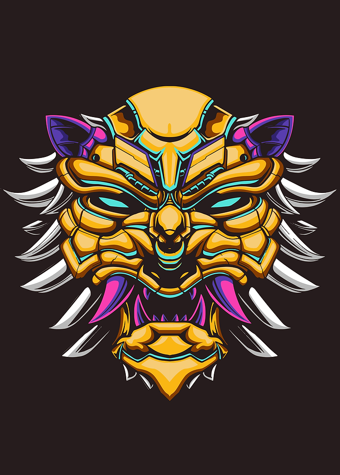 Lion head mecha