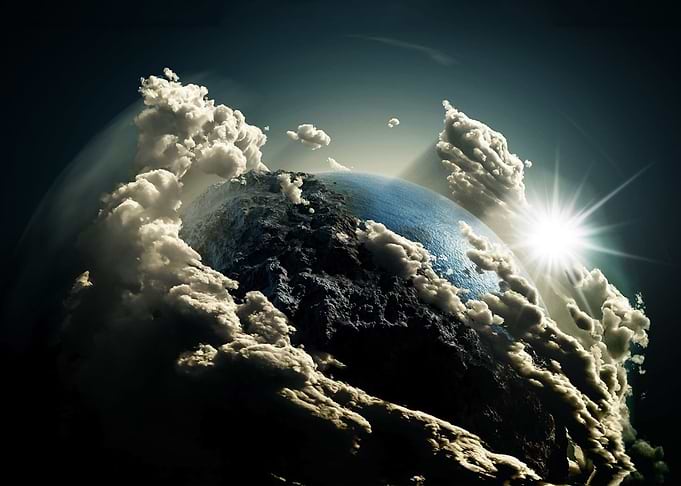 Earth clouds sun universe