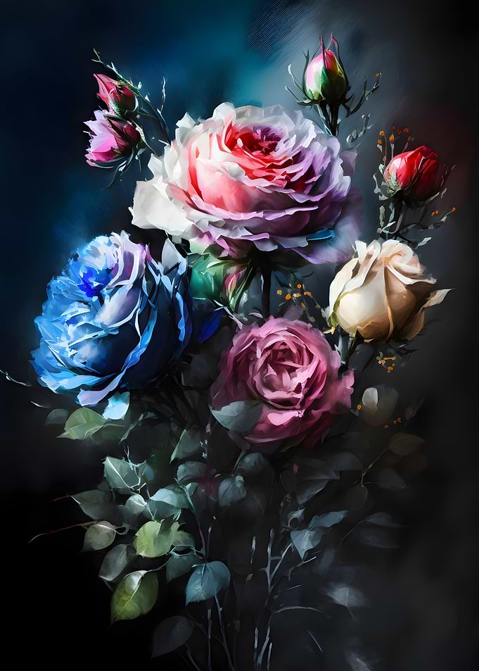 Colorful Flowers Roses