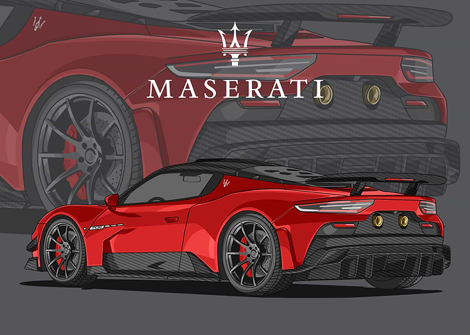 maserati mc20 red
