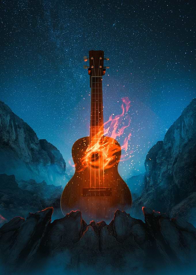 Guitar in Flames