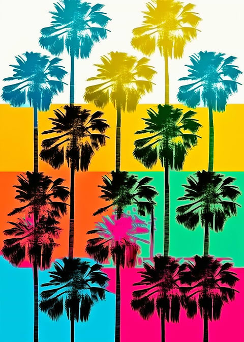 Tropical Paradise — metal poster wall art