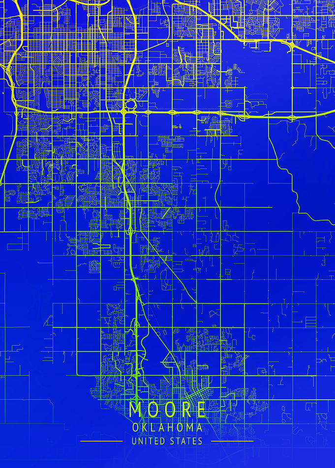 Moore USA City Map