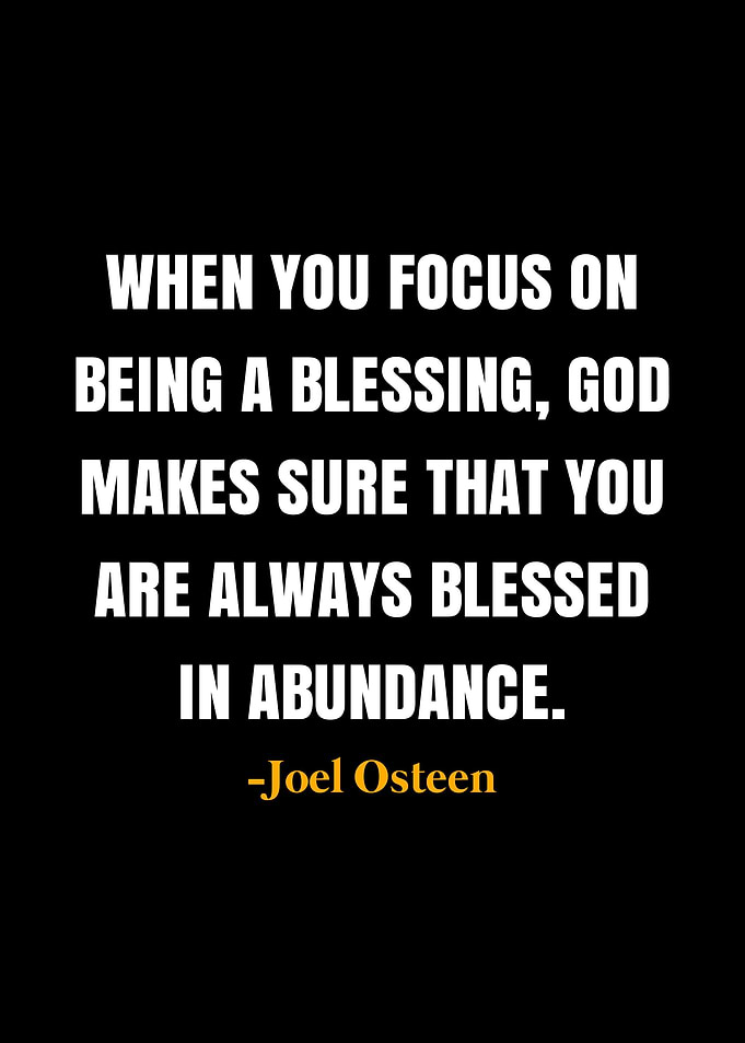 Joel Osteen Quote