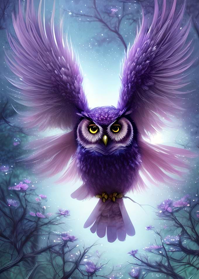 Owl Bird Animal Flying
