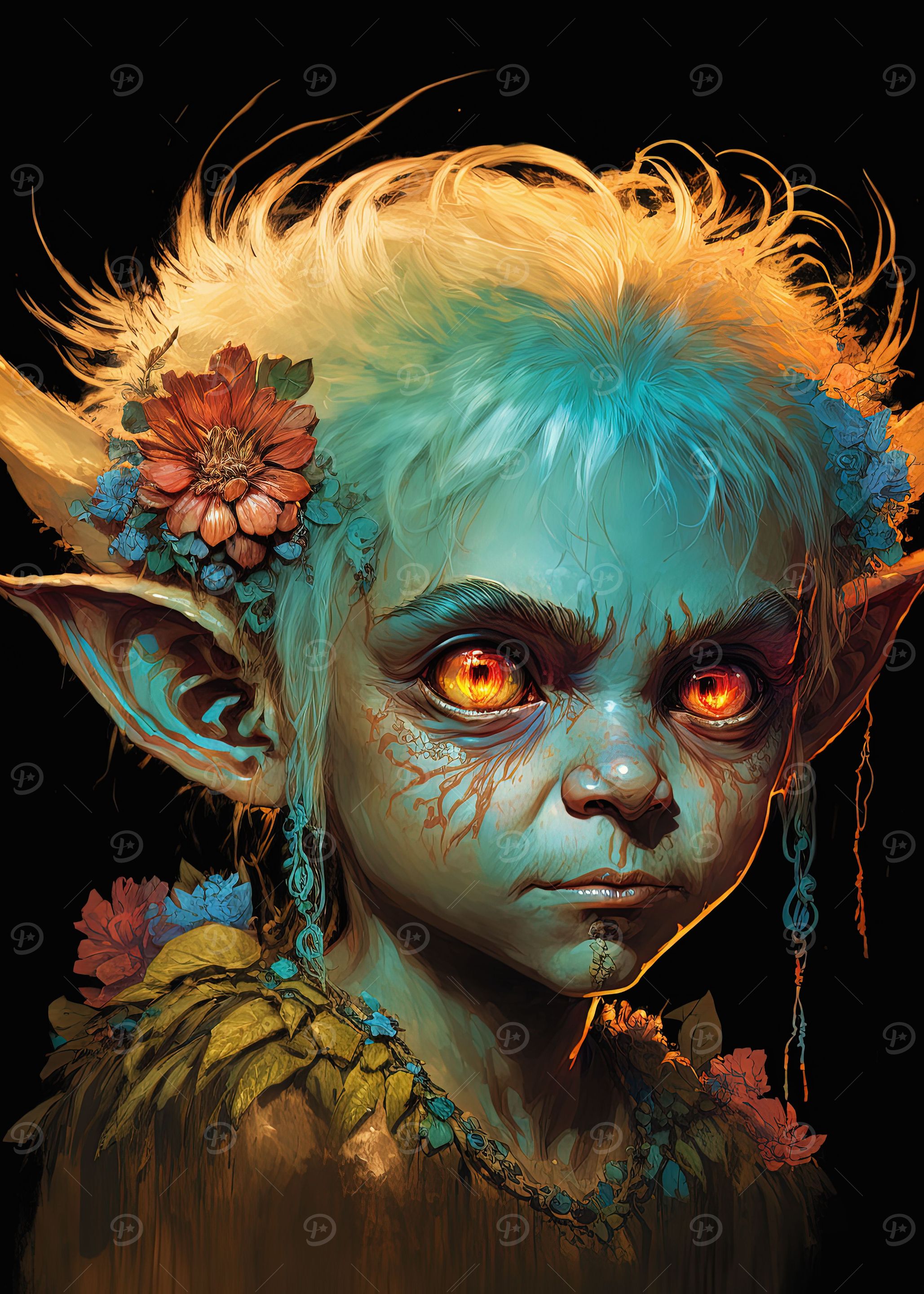 A wise elf magical Goblin