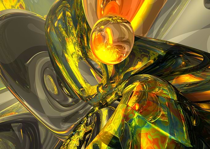 Hot Turmoil Abstract