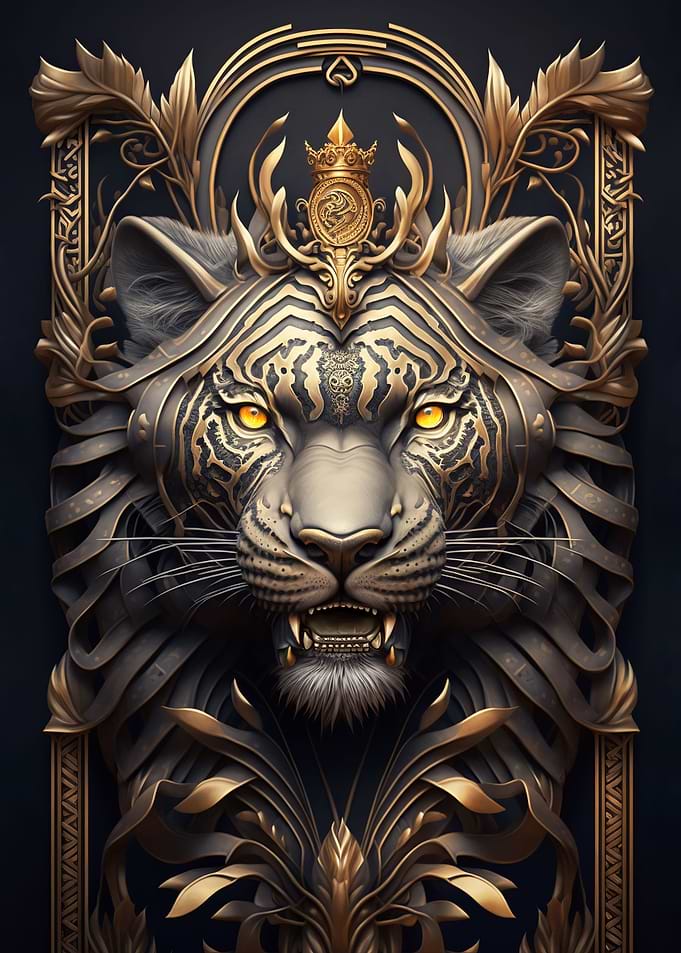 Tiger Lord Golden Art Deco