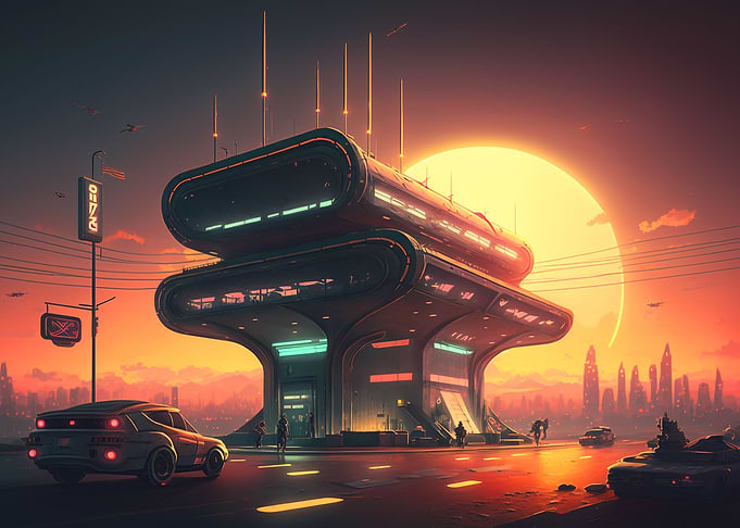 Cyber Car in Space