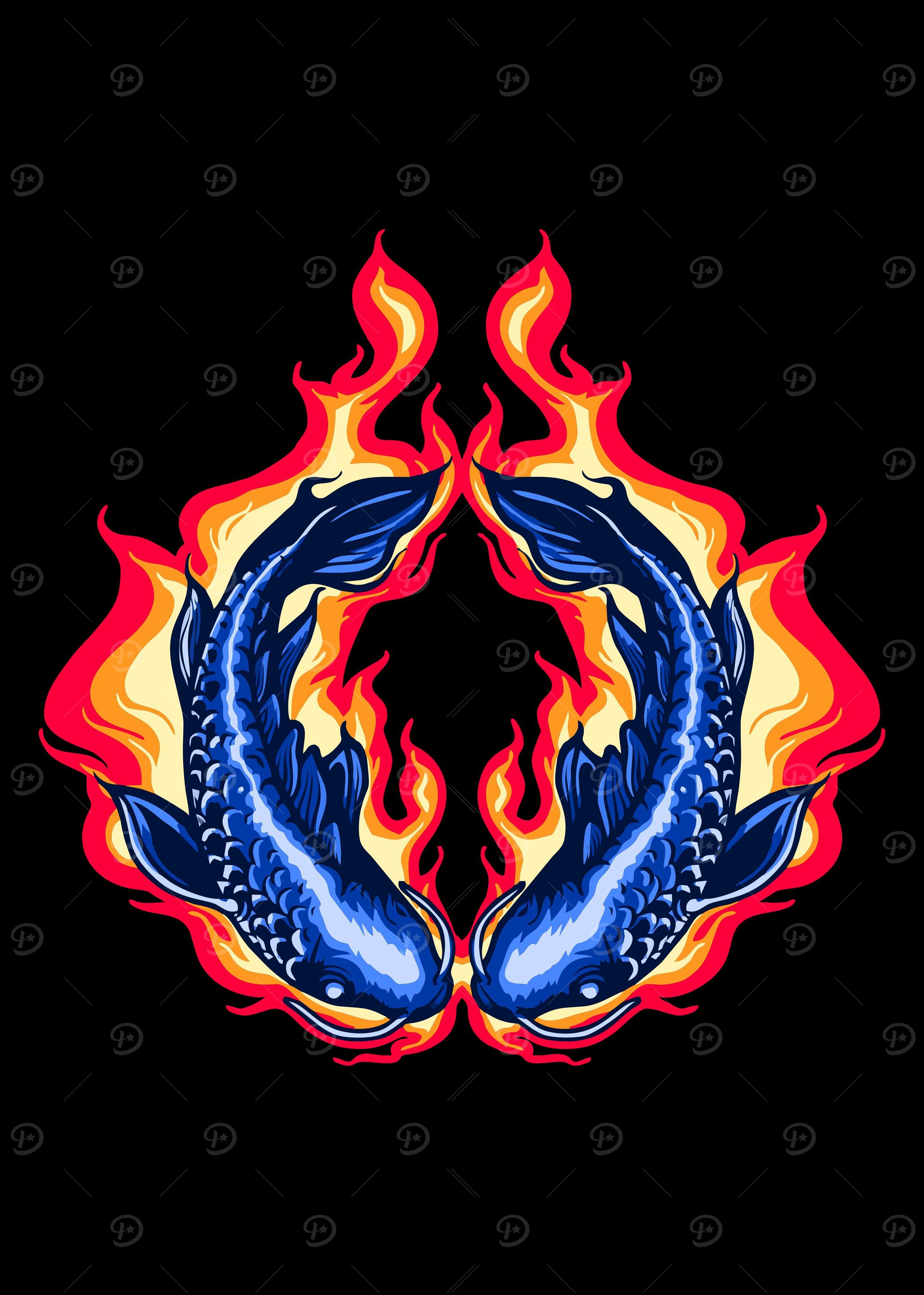 Koi fish hell fire