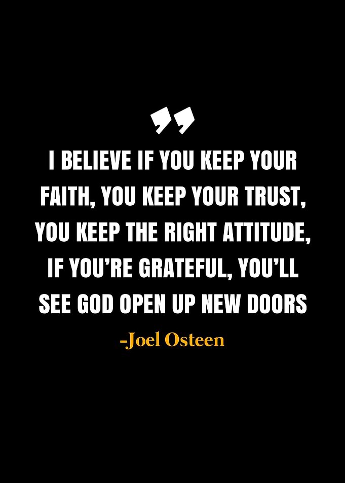 Joel Osteen Quote