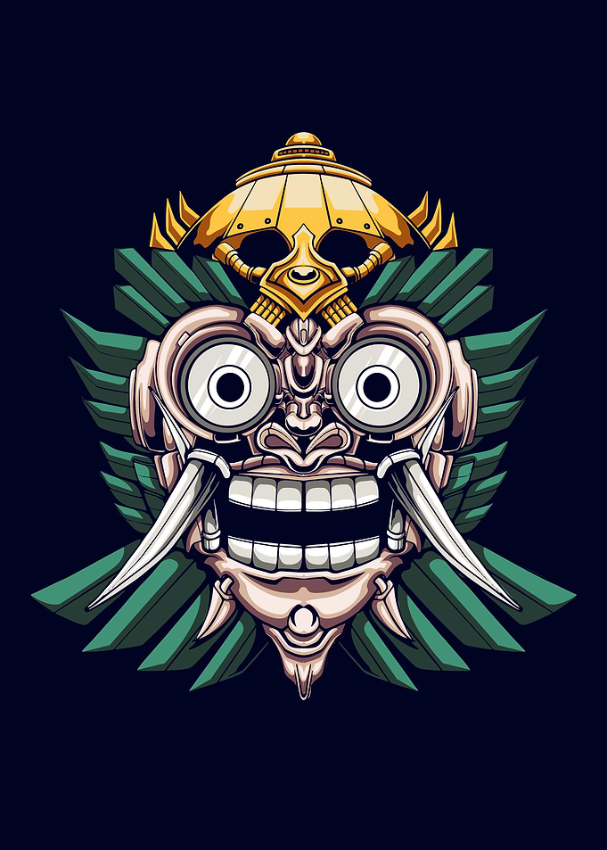 Barong mask mecha