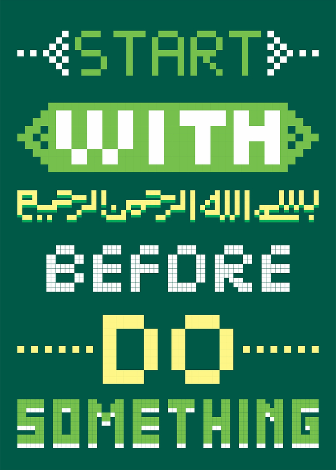START with bismillah