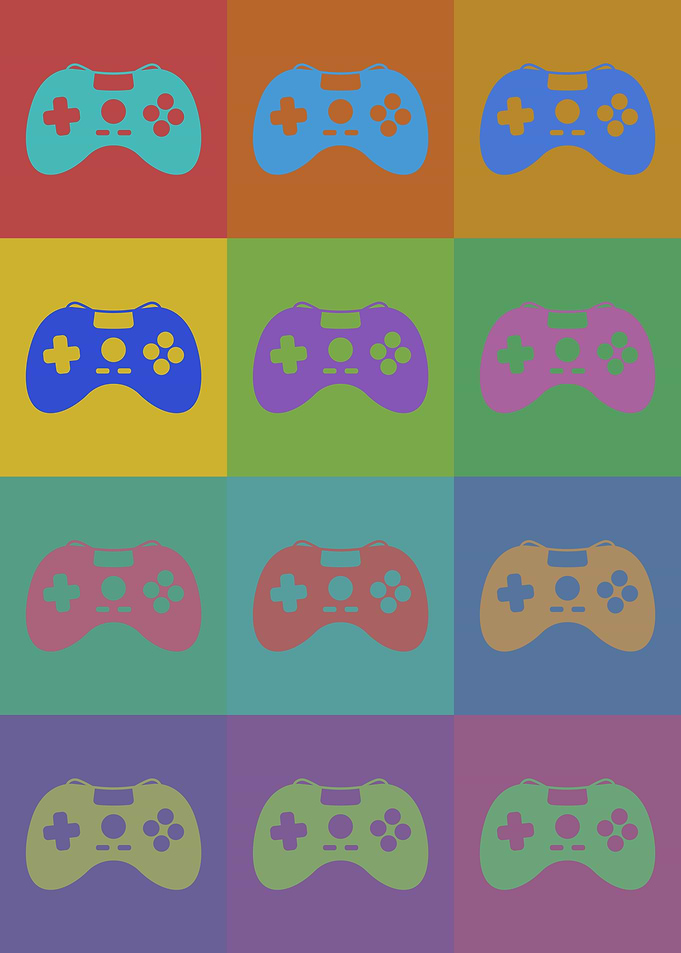 Video Game Controller Art