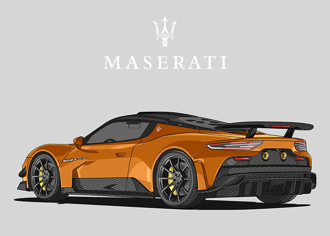 maserati mc20 orange