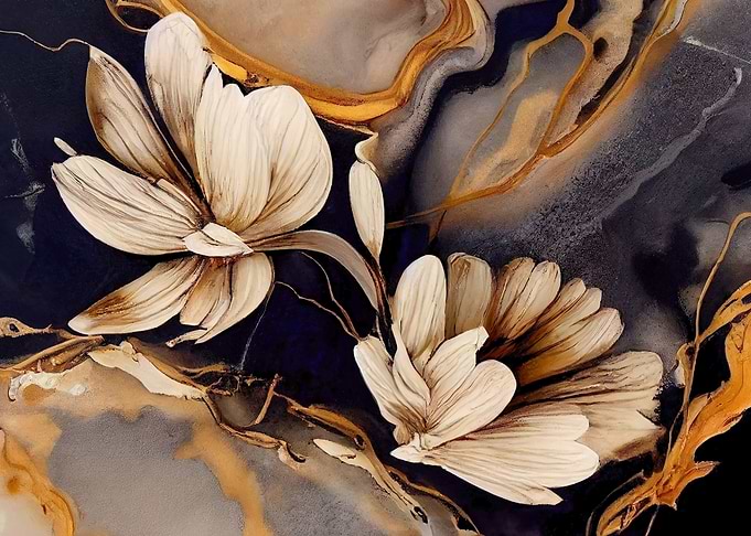 Marble flowers