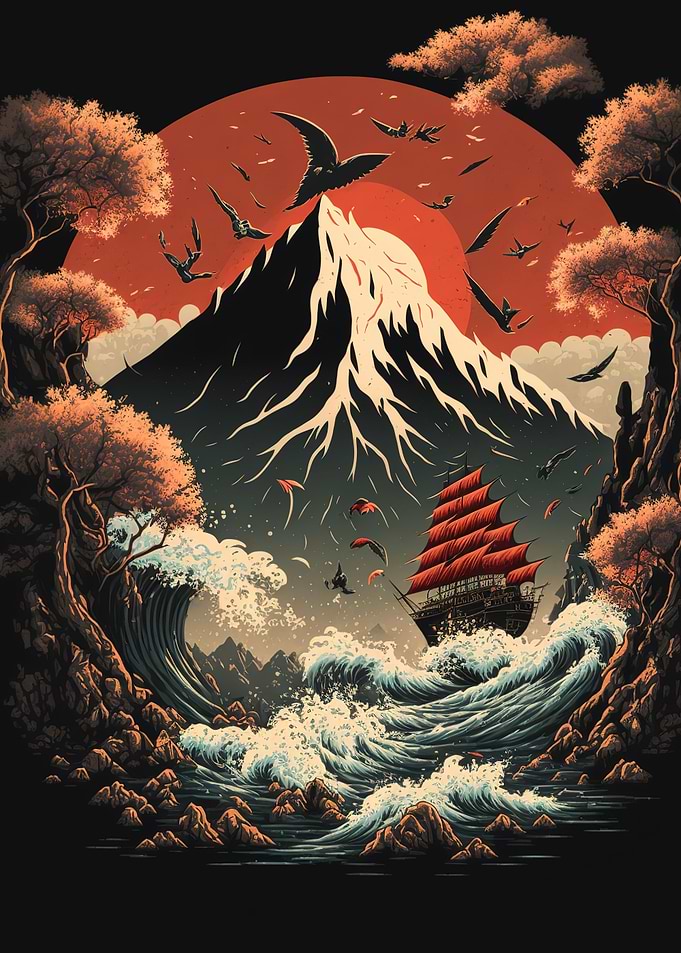 Wave Mountain Japan