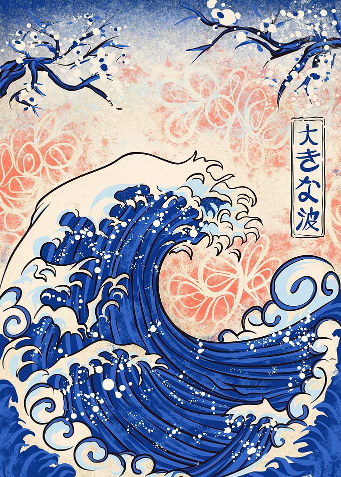 Japanese Sea Wave