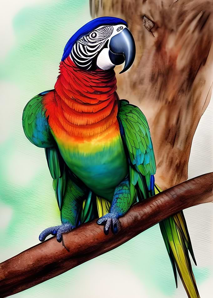 Colorful Parrot Bird