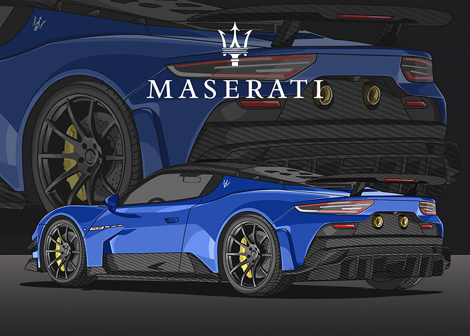 maserati mc20 blue