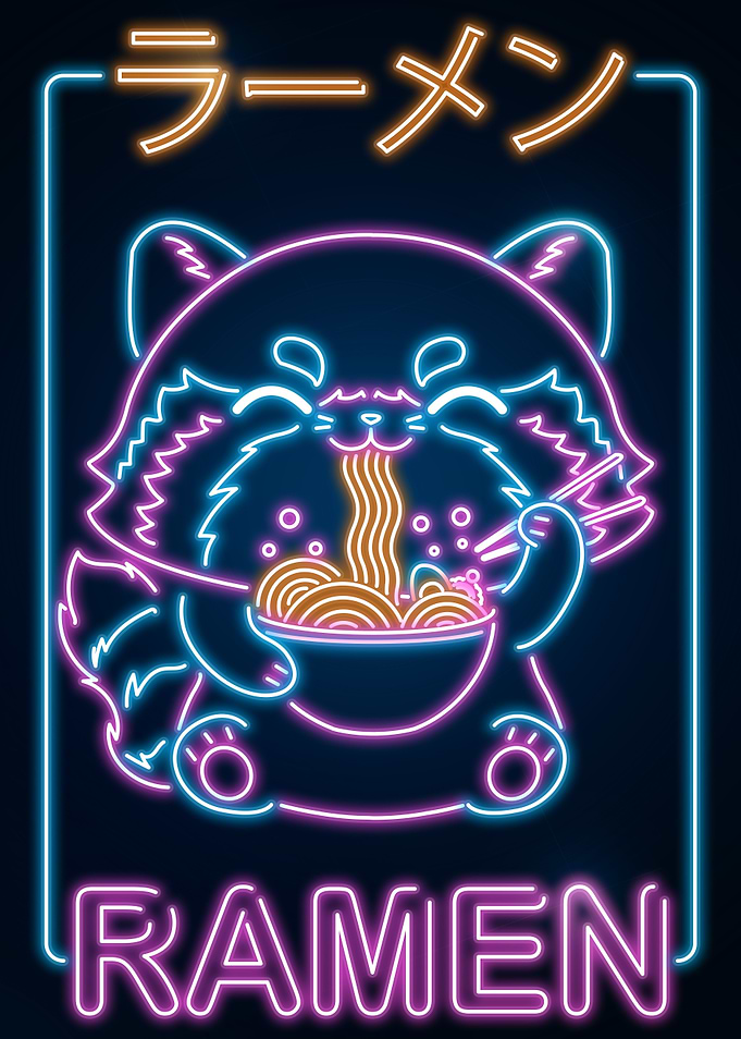 Retro Ramen Red Panda
