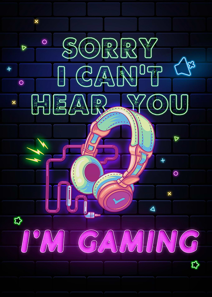 im gaming neon sign