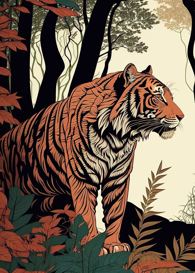 Japanese Style Tiger