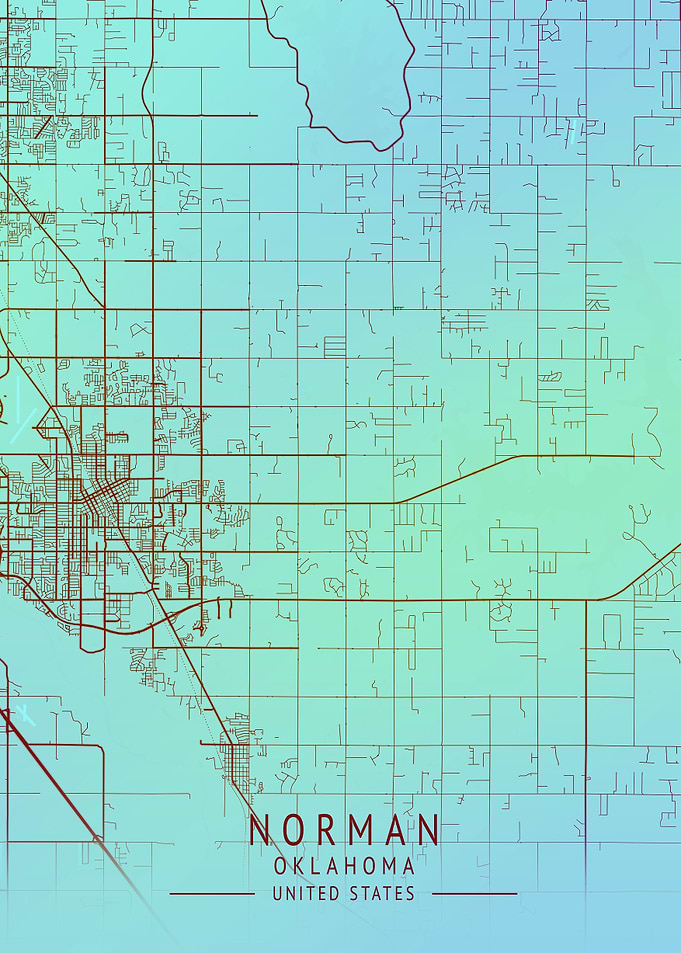 Norman USA City Map