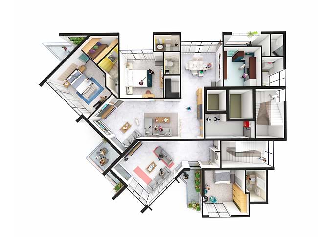 3 bedroom family apartment