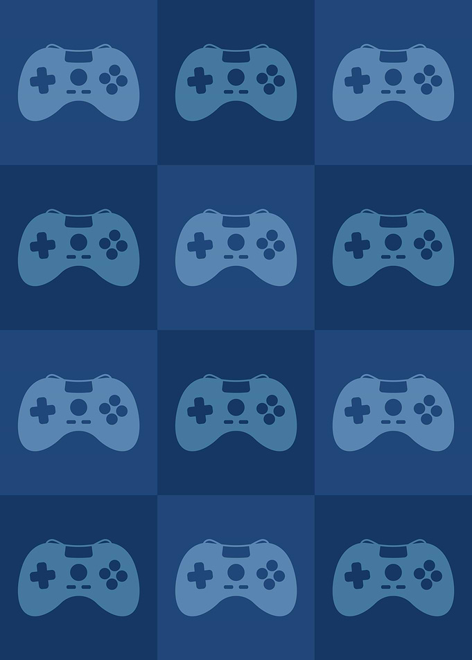 Gamer Controllers Blue