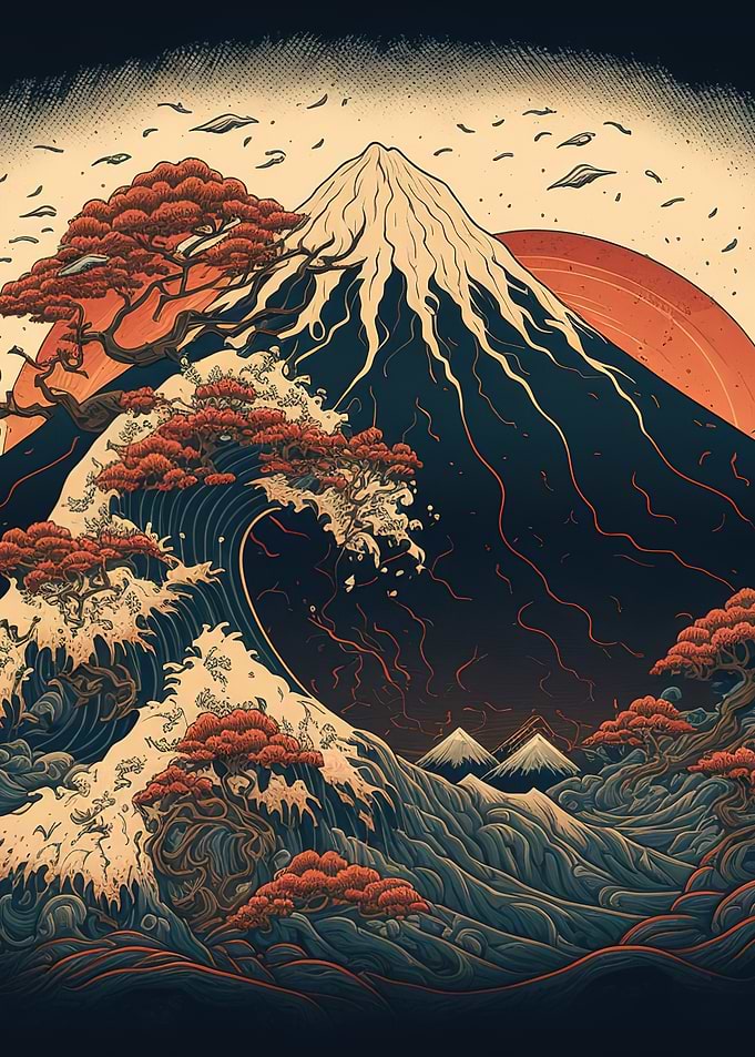 Wave Mountain Japan