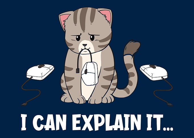 Funny Cat Computer Mouse