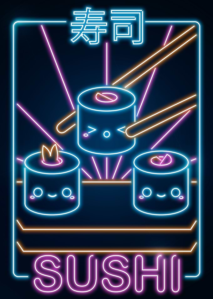 Retro Kawaii Sushi