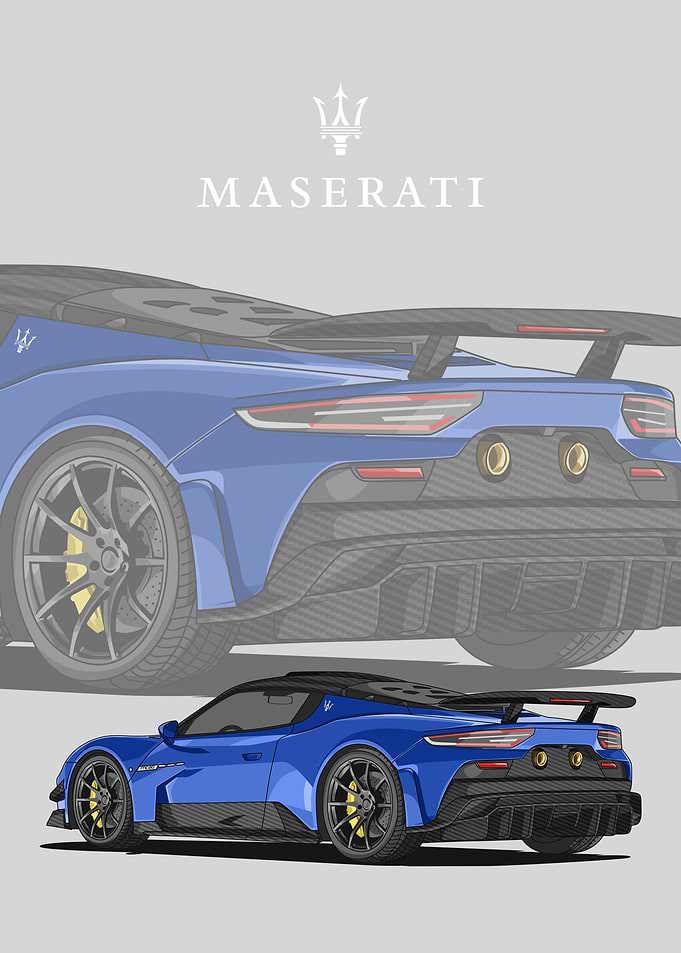 maserati mc20 blue