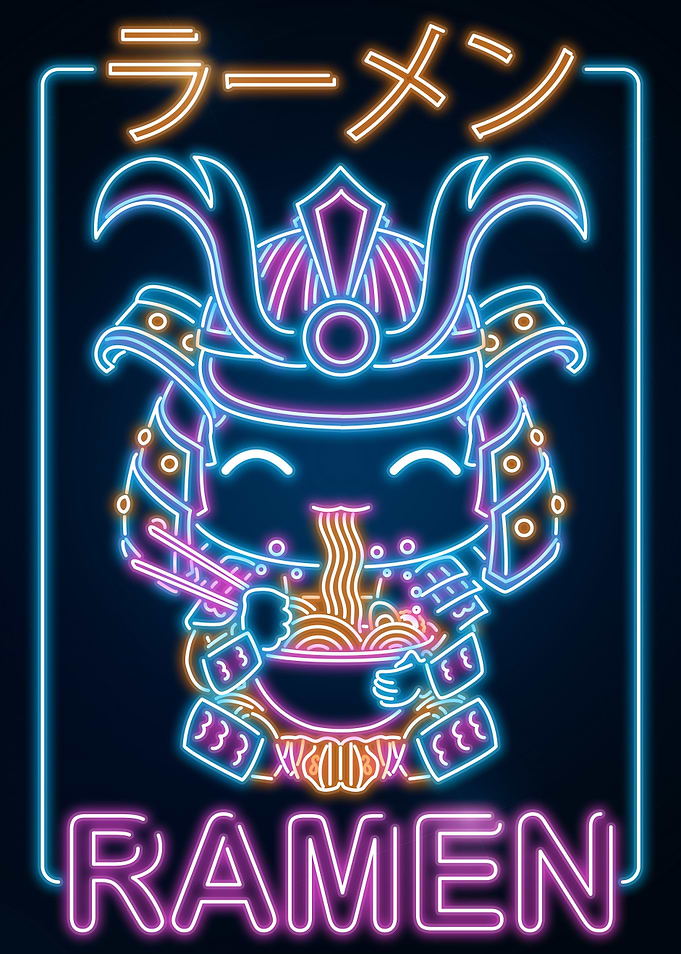 Retro Ramen Samurai
