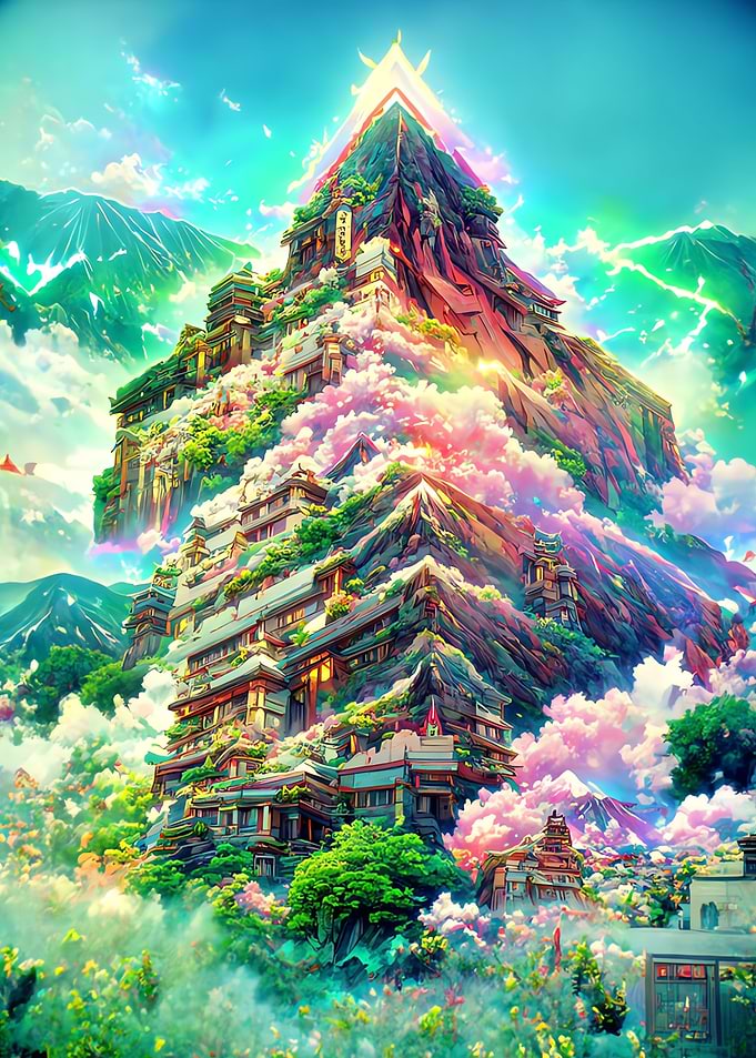 City in the mountain