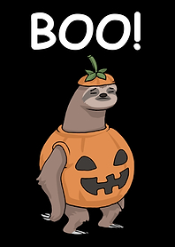 Halloween Boo Funny Sloth