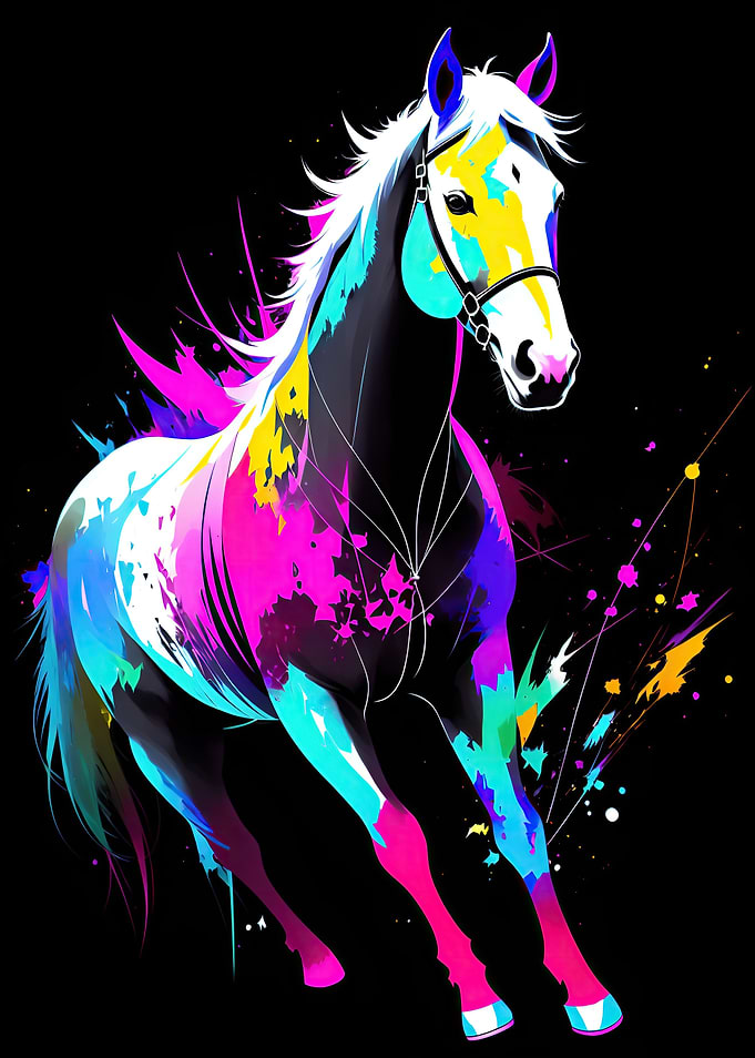 abstract horse