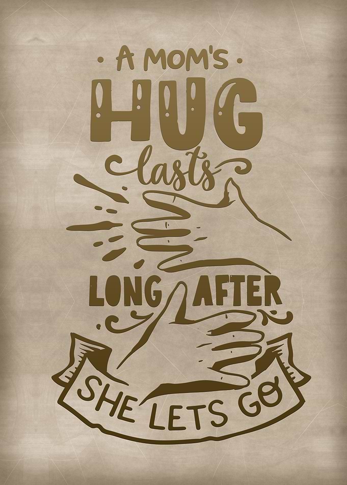 A mom hug