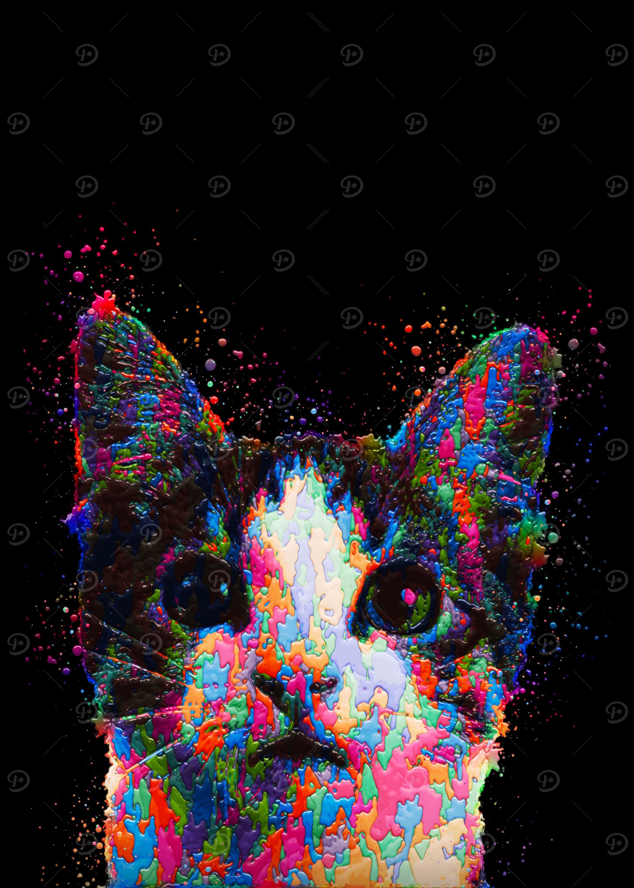 Cat Hahhh Painting