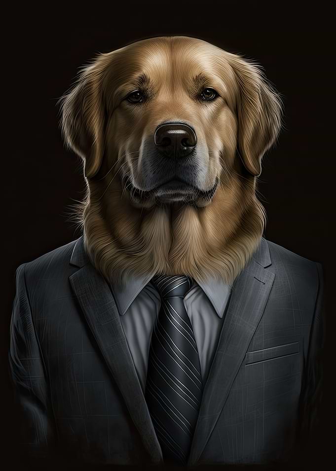 Golden Retriever Mens Suit