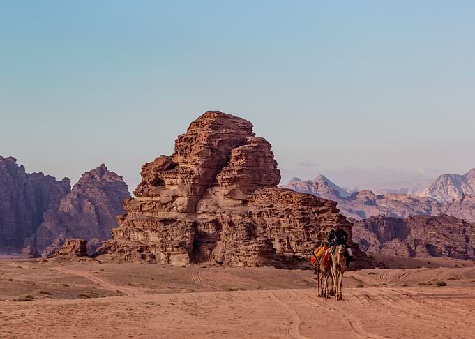 Deep inside Wadi Rum