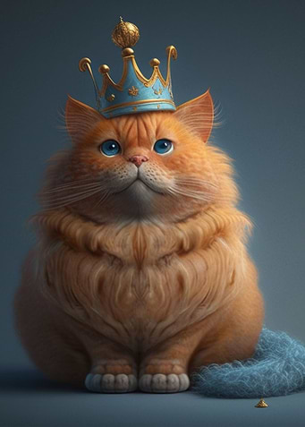 Cat King Cute