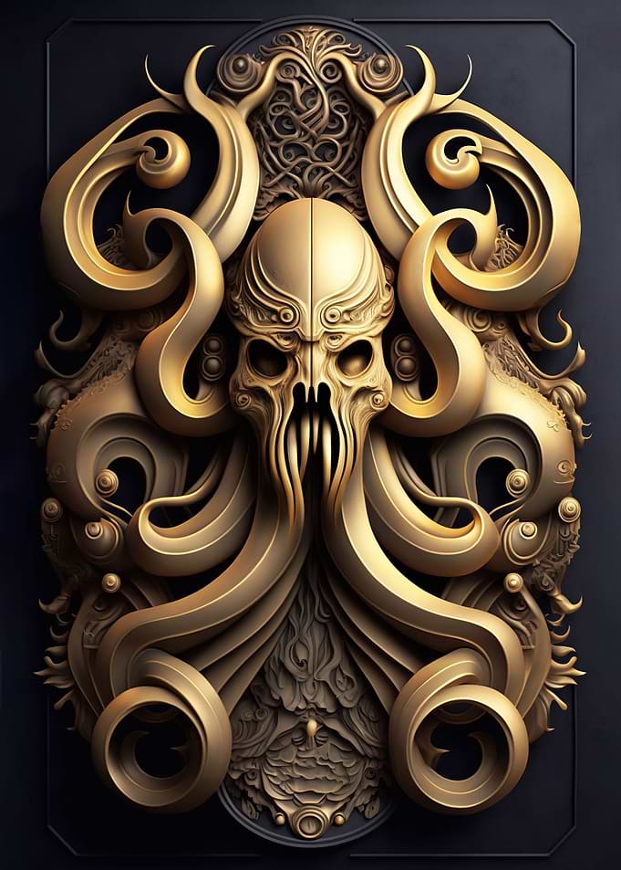 Kraken Golden Art Deco