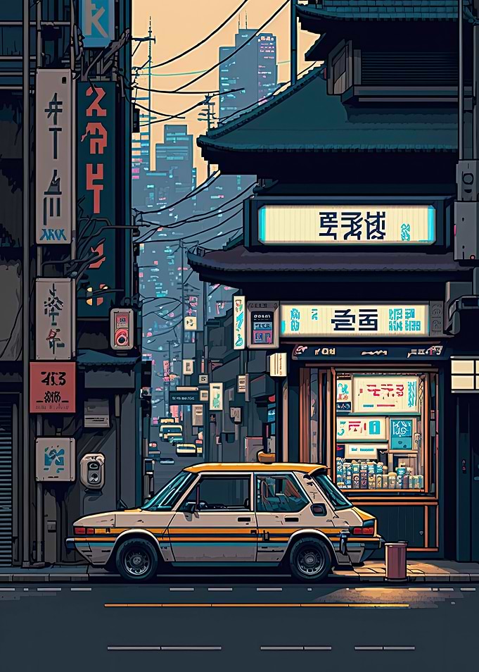 Japan Pixel Art 05