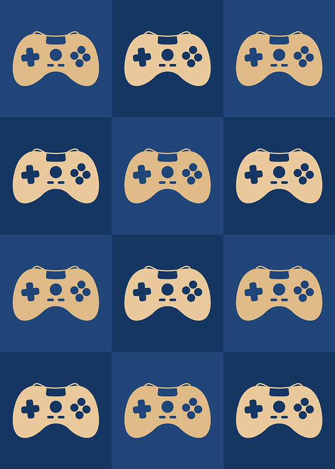 Gamer Controllers Blue