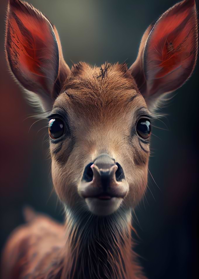 Curious Fawns Portrait